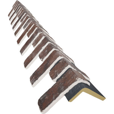 Coin extérieur pour panneaux de parement en briques vieillies classiques EverStone, l 8 1/2 po x P 8 po x H 53 po, couleur pierre de lune