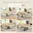 Boneless 134”Sectional Cloud Boneless Sofa Cloud Couch for Living Room, U Shaped Comfy Cordury Couch with Double Lounge Chair, Modern Deep Seat Minimalism Sofa for Home Furniture, No Assembly Required-1675245299