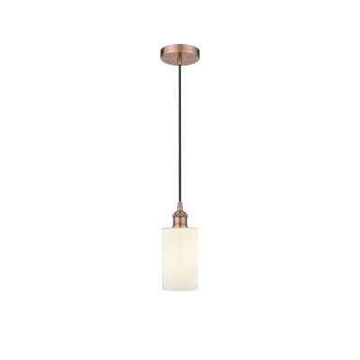 Luminaire suspendu cylindrique à 1 lumière Ervine