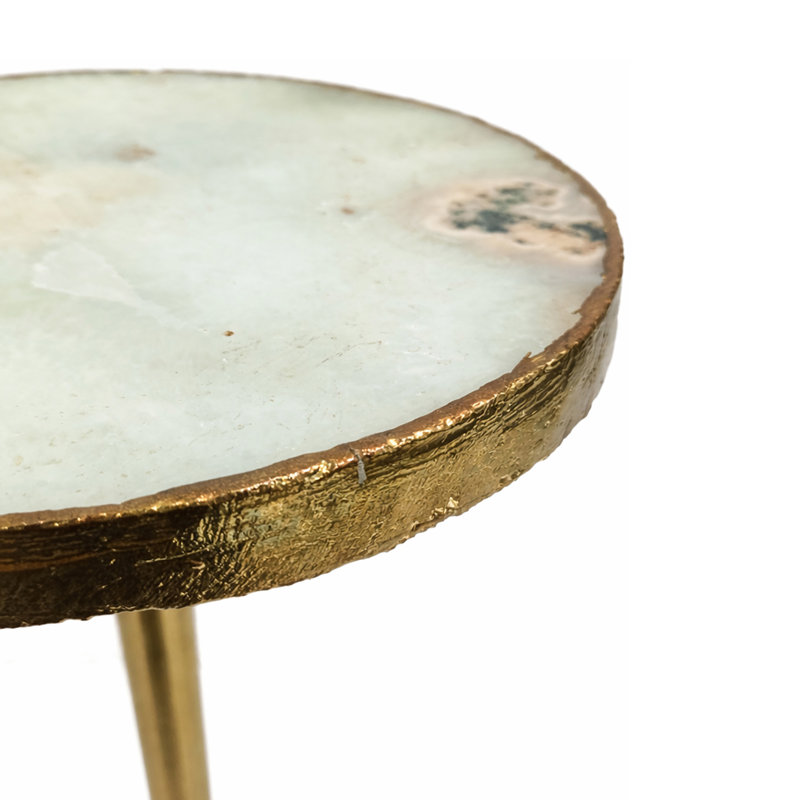 Agate naturelle et laiton
Table d'appoint