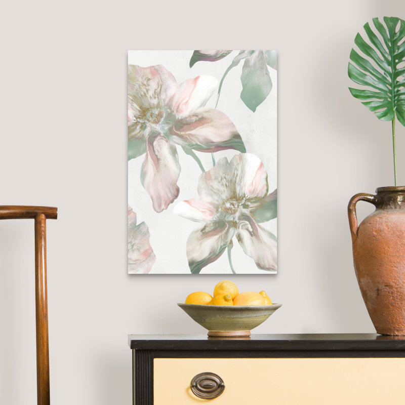 «Silk Blush I» par Eva Watts - reproduction d'art sur toile, Toile tendue, H 30 po x l 20 po x P 1,25 po