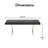 Elle Decor Remi Velvet Bedside Bench, Upholstered Ottoman, Easy Assembly-36518190