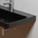 WS Bath Collections Luxury 18.1'' Matte Black Ceramic Rectangular Bathroom Sink with Overflow