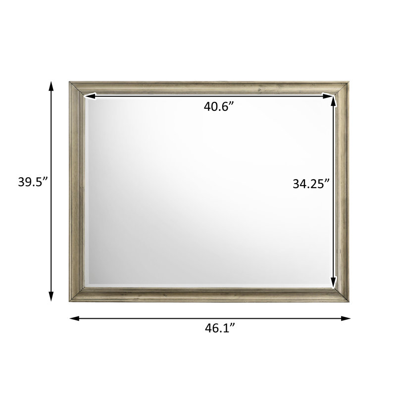 Dresser Mirror Rustic Beige