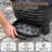 25" Stainless Steel Wood-Burning Smokeless Fire Pit with Wide Side Table, Ash Pan, Waterproof Cover & Fire Poker – Black Outdoor Firepit for Patio, Backyard & Camping