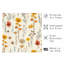 «Botanical Fall Wildflowers», reproduction d'art encadrée non encadrée-535145834