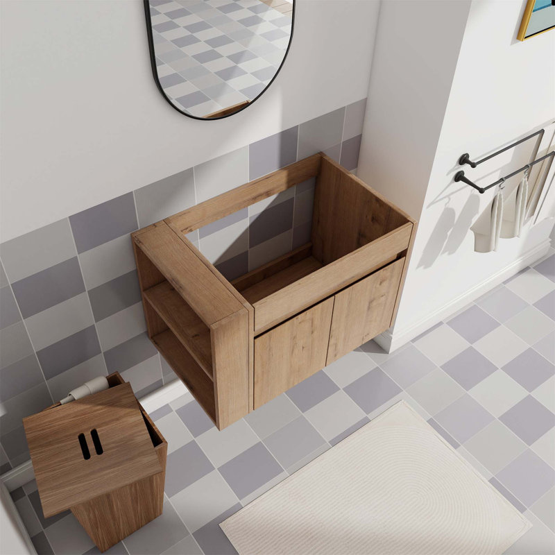 Bathroom Vanity With Open Shelf