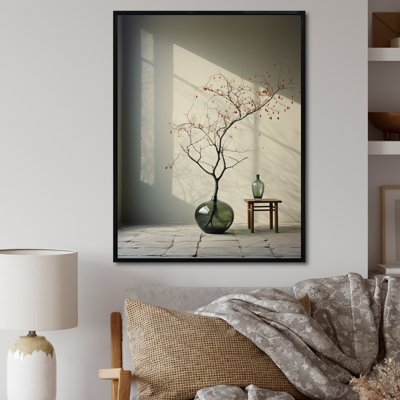 Minimalisme hivers, fenêtre, oasis