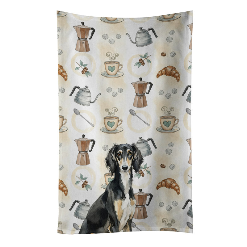 Torchon noir et brun clair Saluki, Salaki noir et brun clair