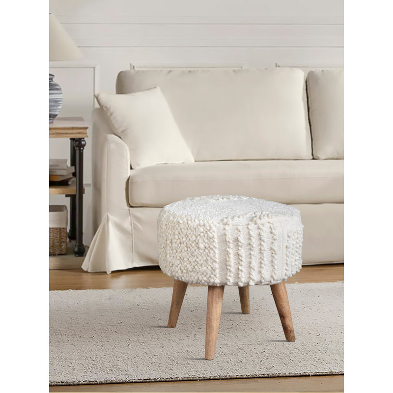 Tabouret surdimensionné tissé à la main Boucle