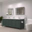 Metal Flat Wall Mirror with Shelves