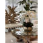 White Phalaenopsis Orchids In Gold Metal Bowie Bowl-1602634667