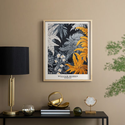 WM MORRIS Series DCCLXXX Framed Print - Solid Wood