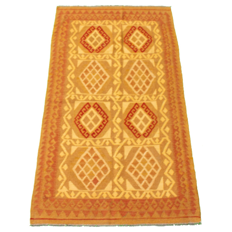 Tapis de couloir en Tapis décoratif laine noué à la main de conception unique 3 pi 4 po x 6 pi 8 po noué à la main New Age