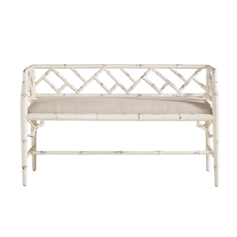 Charlotte Linen Blend Upholstered Bench