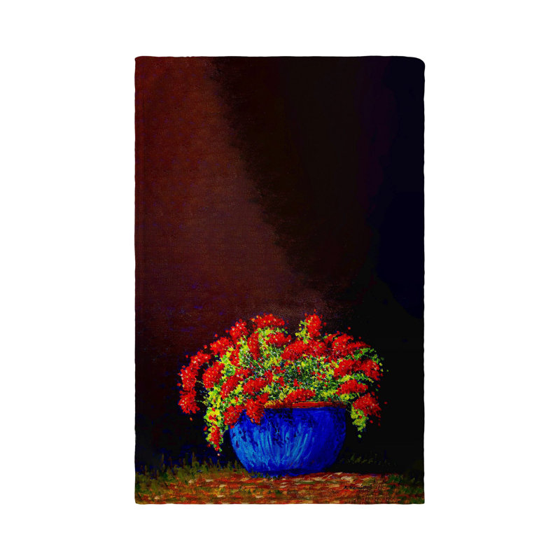 Serviette de cuisine en pot Geraniums