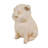 Serene Oinker Classic Curled Sitting Pig Statue
