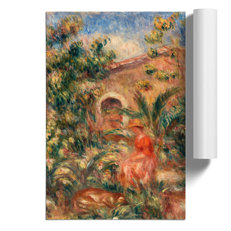 Farmhouse by Pierre Auguste Renoir - Frameless Print, 84cm H x 59cm W x 0.1cm D