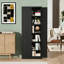 Armoire de cuisine 72 po en métal noir avec portes