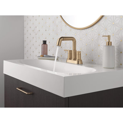 Nicoli Pull-Down Centerset Bathroom Faucet, Pull Out Sprayer Bathroom Sink Faucet