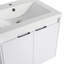 Meuble-lavabo de 36 po avec lavabo en résine, 2 portes à fermeture douce et 1 armoire latérale, conception à fixation flottante