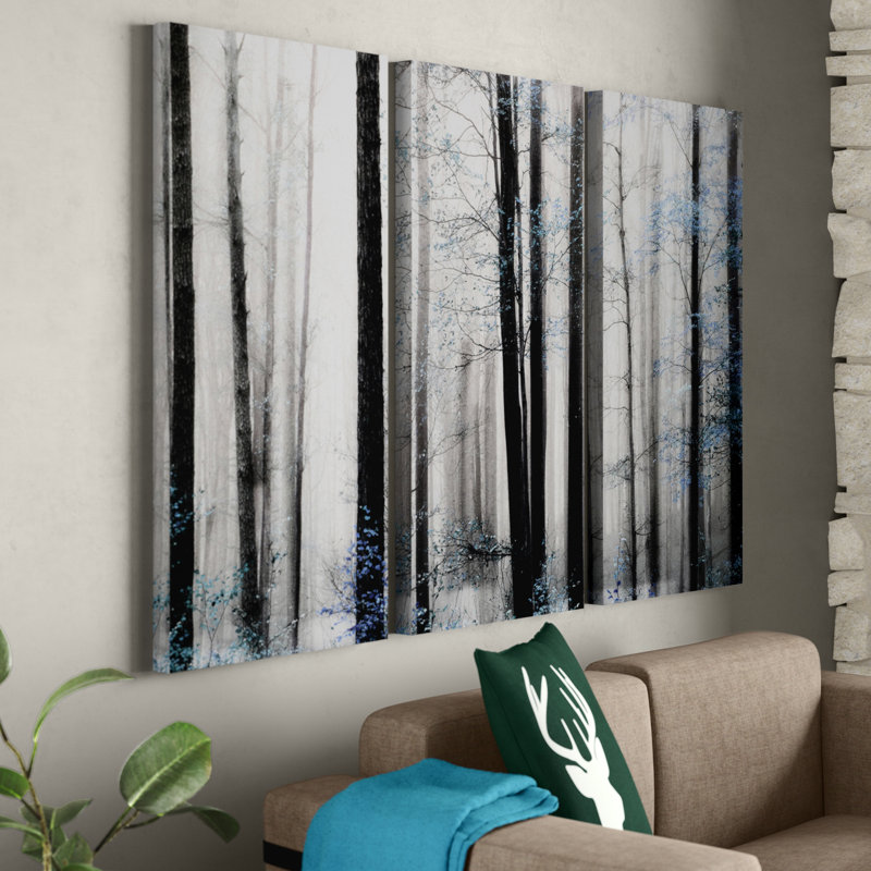 « Waiting for spring », image à pièces multiples sur toile tendue, H 40 po x l 60 po x 1,5 po