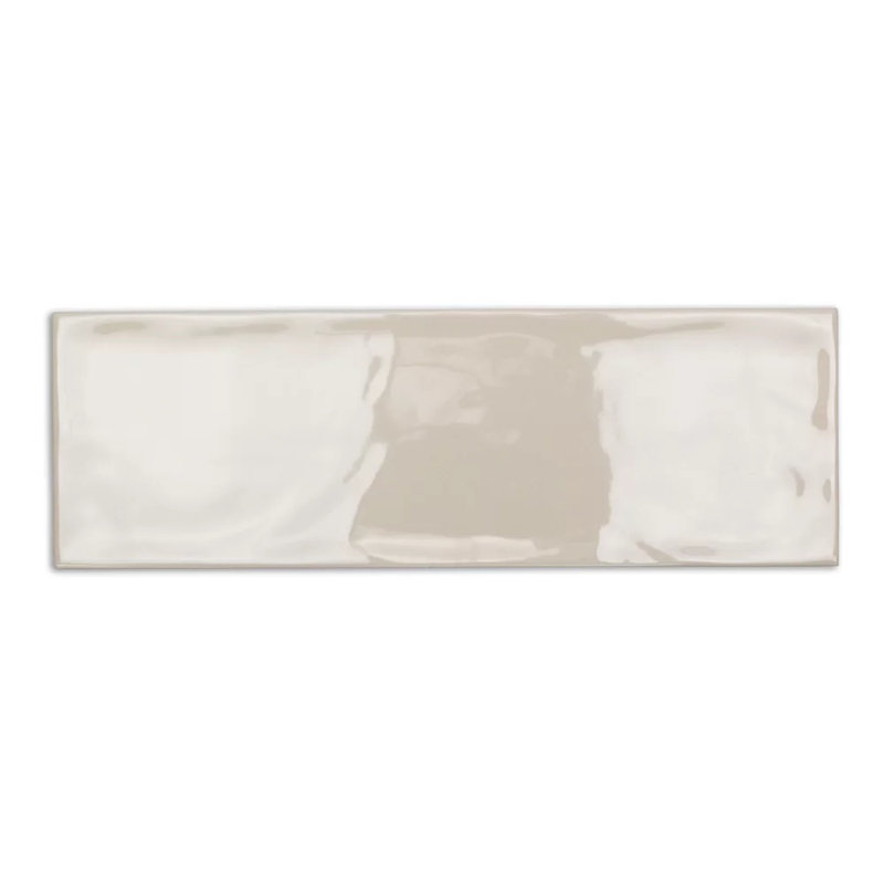 Santa Monica 4x12 Polished Ceramic Subway Tile, Ivory