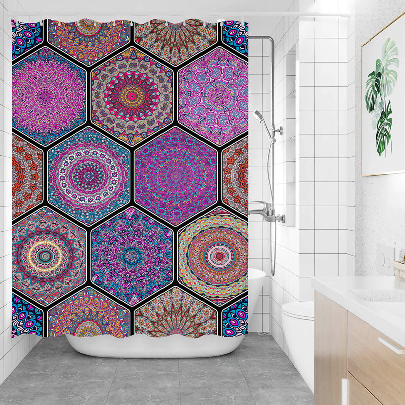 Ensemble de rideau de douche Mekih