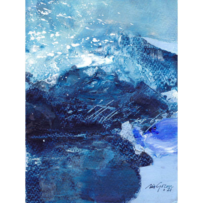 Frozen Lake #5 Print, Black Framed Paper, 30" H x 24" W