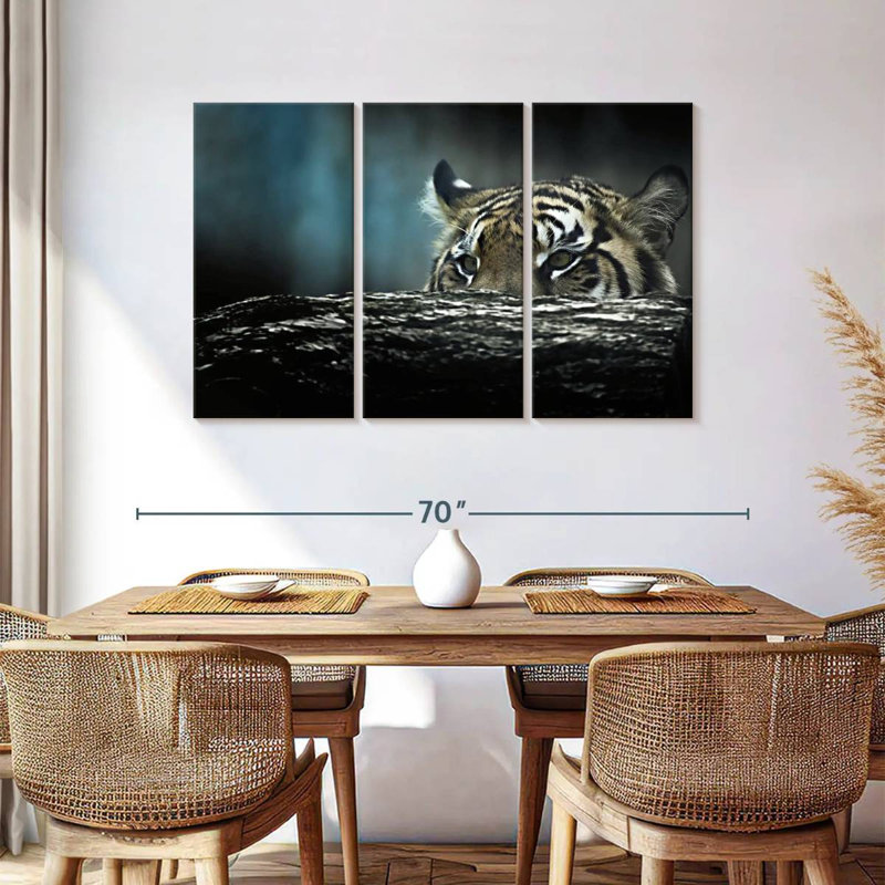 Tiger Hunting, 36" H x 57" W