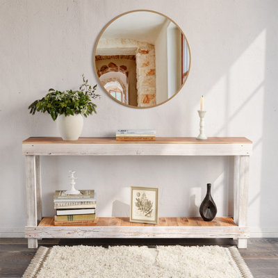 Console en bois massif 60 po
