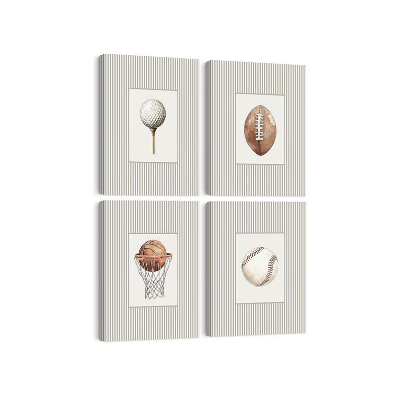 4 Piece Wrapped Canvas Print