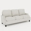 Ensemble de canapé de salon 3 pièces, canapé modulaire et causeuse avec fauteuil d'appoint, solution de siège moderne et confortable pour appartement, modulaire-927869915