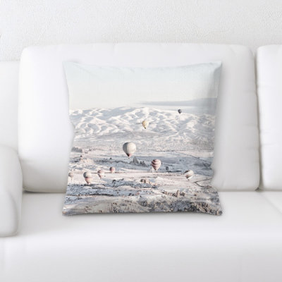 Hot Air Balloon Throw Pillow