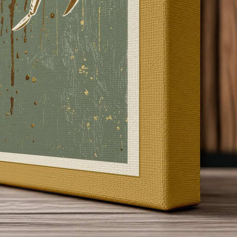 Specimen in Decay Rustic - Wrapped Canvas, 24x16 - 61.0 x 40.6 cm, Ochre Border