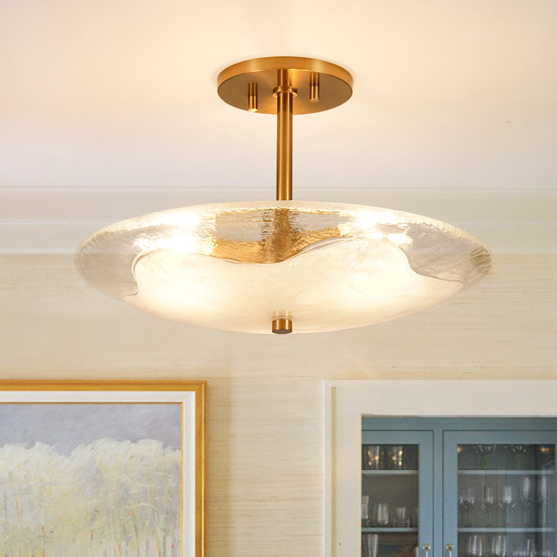 Plafonnier semi-encastré 3 lumières