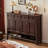 Retro large storage furniture shoe cabinet