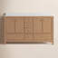 Meuble-lavabo double 60 po avec plateau en marbre d'ingénierie Aura-1135900184-1135900187
