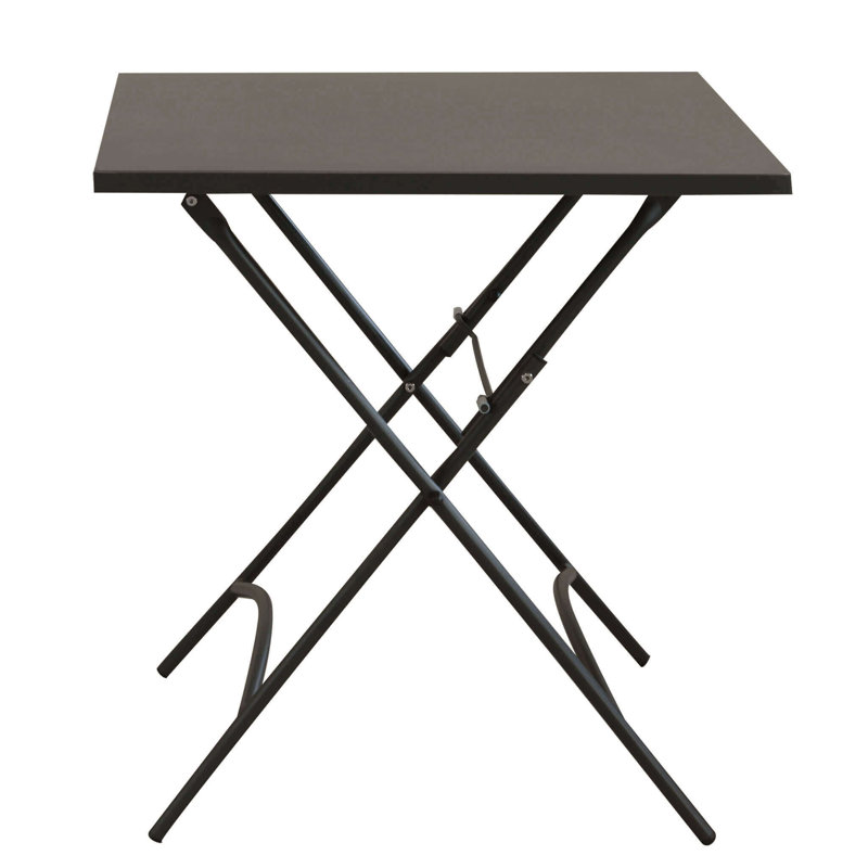 Tammo Rectangular Folding Table, 72cm H x 70cm L x 70cm D, Taupe