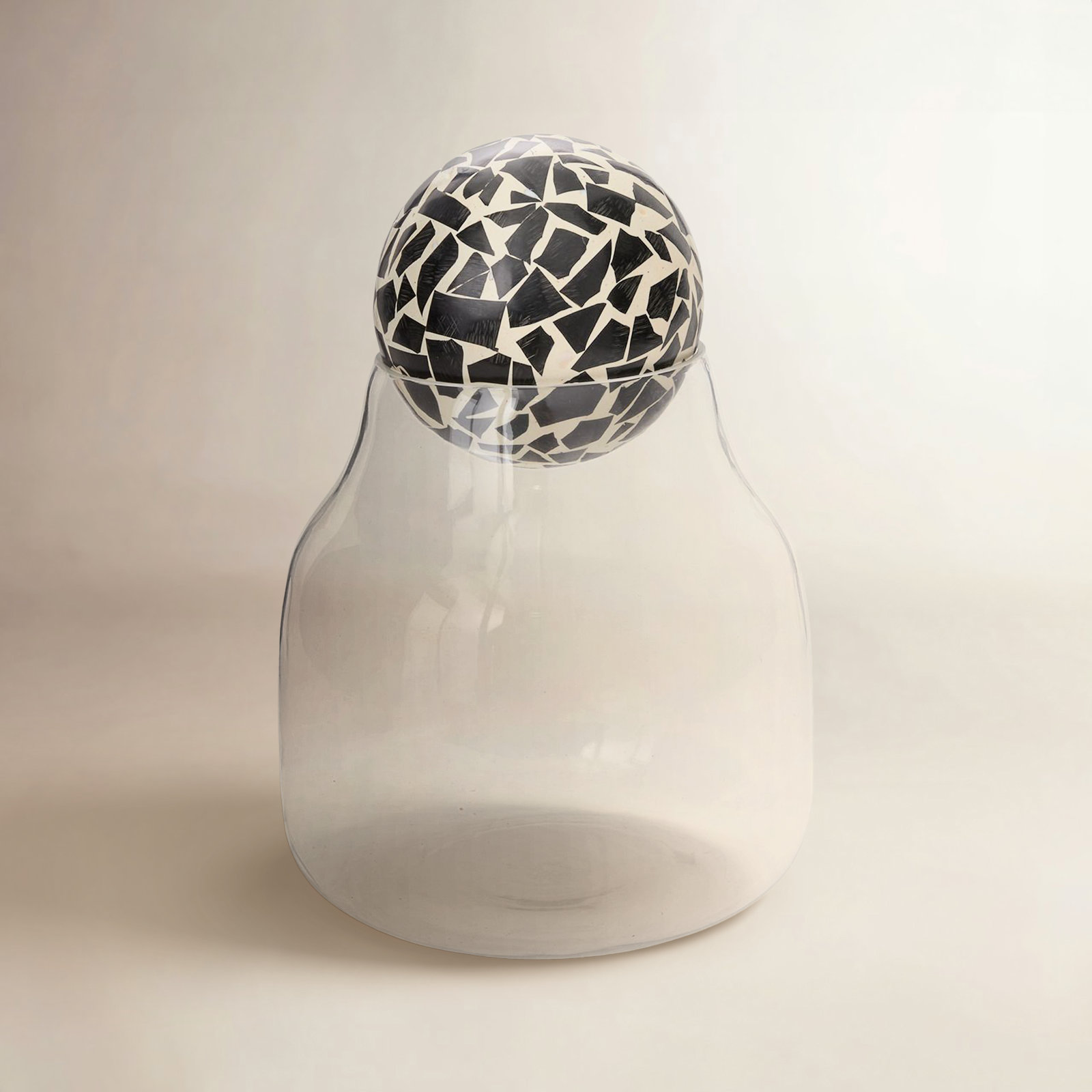 Alyssa 7" Glass Terrarium, 10" H x 6.50" W x 6.50" D