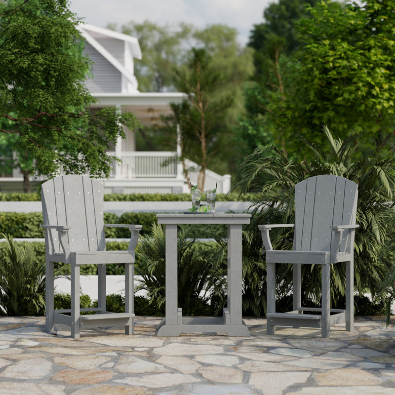 Heritage 3-Piece Patio Set, Light Gray