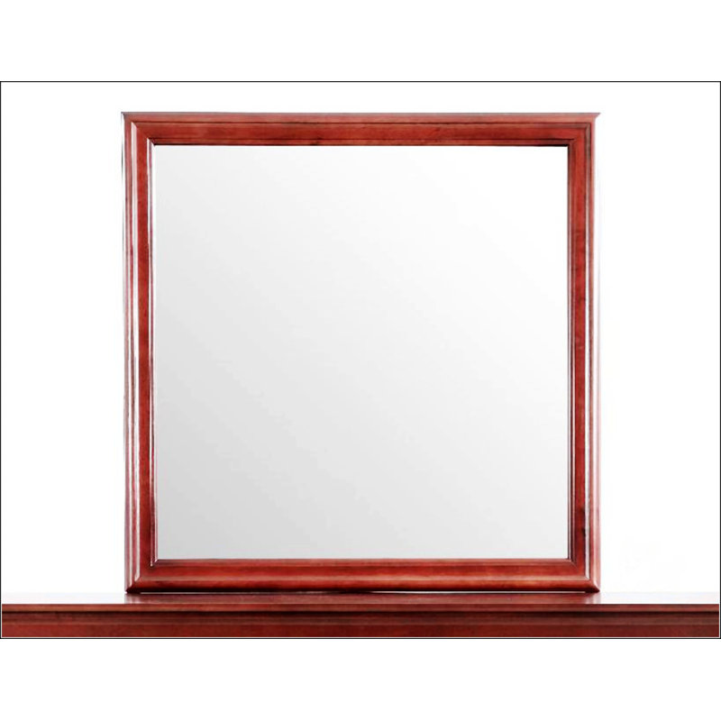 Miroir sophistiqué avec une finition chaleureuse pour ajouter une touche d'élégance et de fonctionnalité à votre décor intérieur