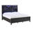 Gorski Wave Headboard With LED Lights Platform Bed-138327383