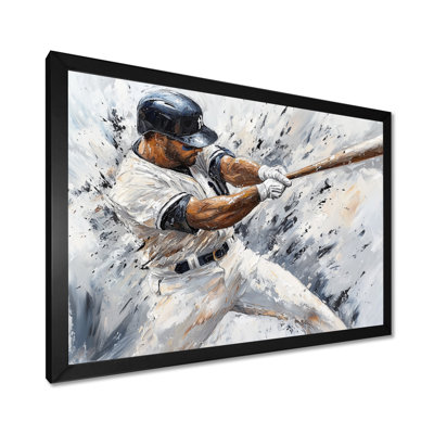 Baseball Player Action I - Sport, impression sur toile