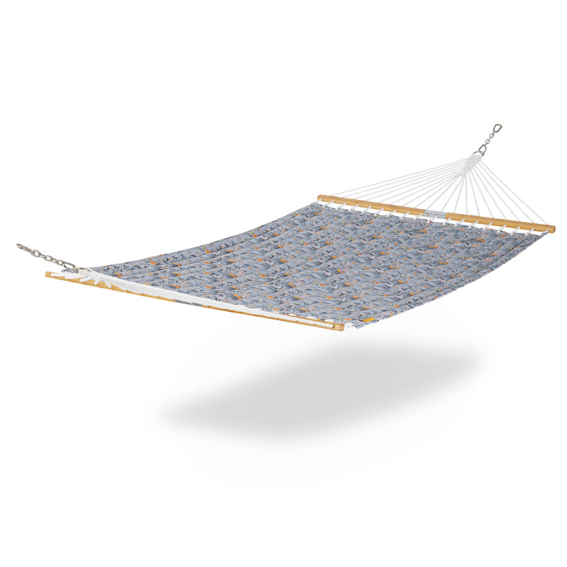 Vera Bradley 2 Person Classic Hammock, Rain Forest Toile Gray/Gold