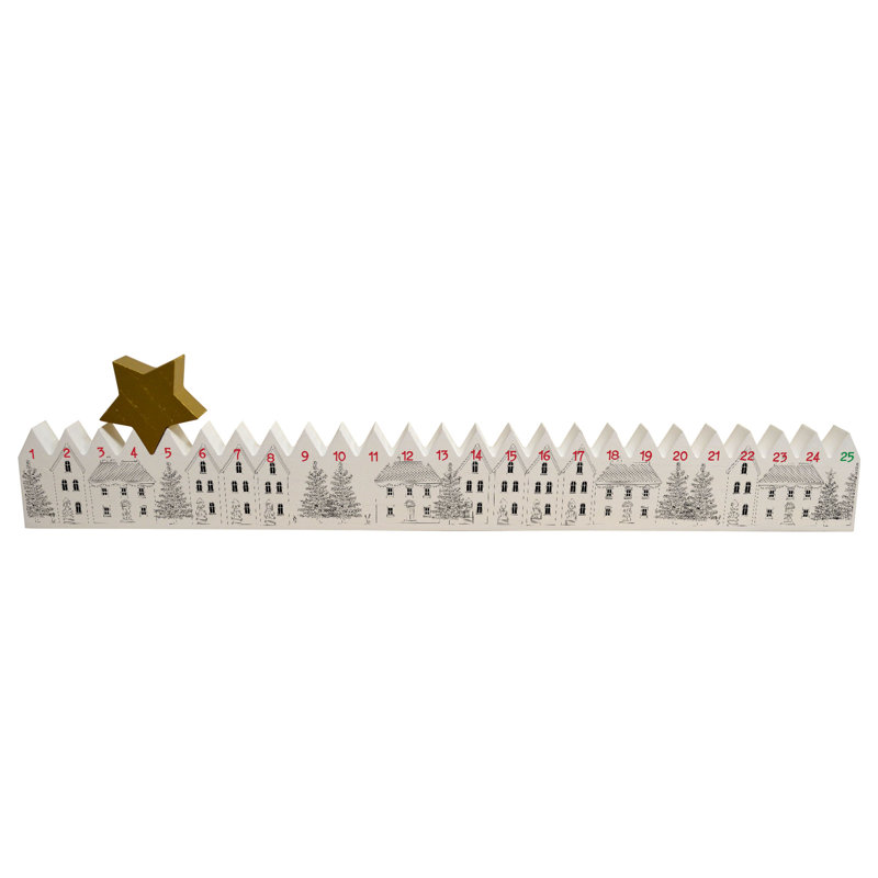 Simple House 3D Wood Advent Calendar