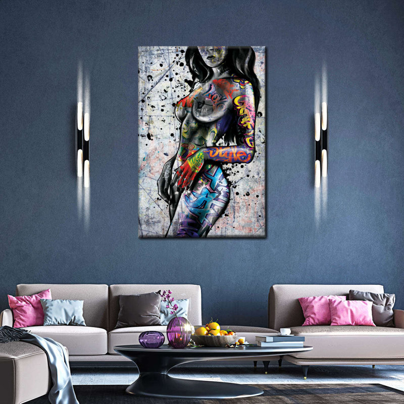 Porte dorée texturée sur toile, H 36 po x l 24 po x P 1,25 po
