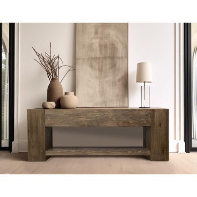 Demetrick 94.5'' Solid Wood Console Table