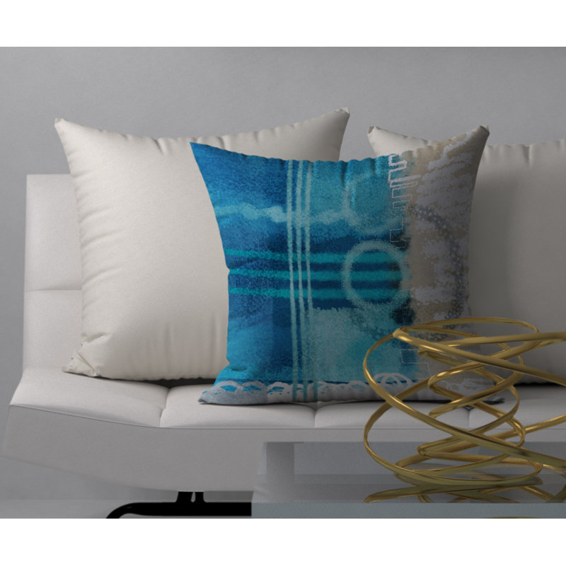 Coussin décoratif carrée en fossette drool, 18 po x 18 po