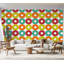 Murale pelez et collez de qualité supérieure - Motif de cercles rétro-252077885
